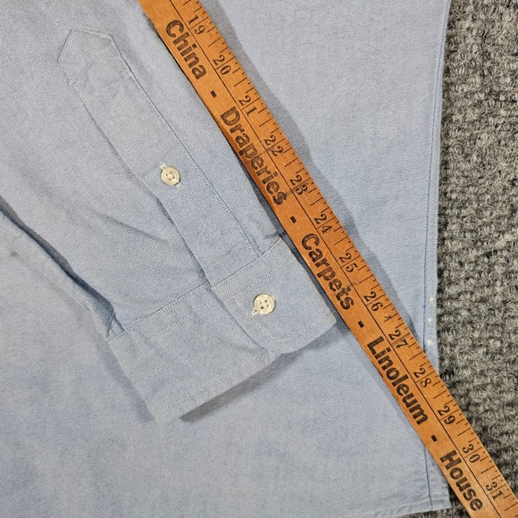 Ralph Lauren Oxford Shirt Slim Fit Long Sleeve Button Down Light Blue L - Picture 7 of 8
